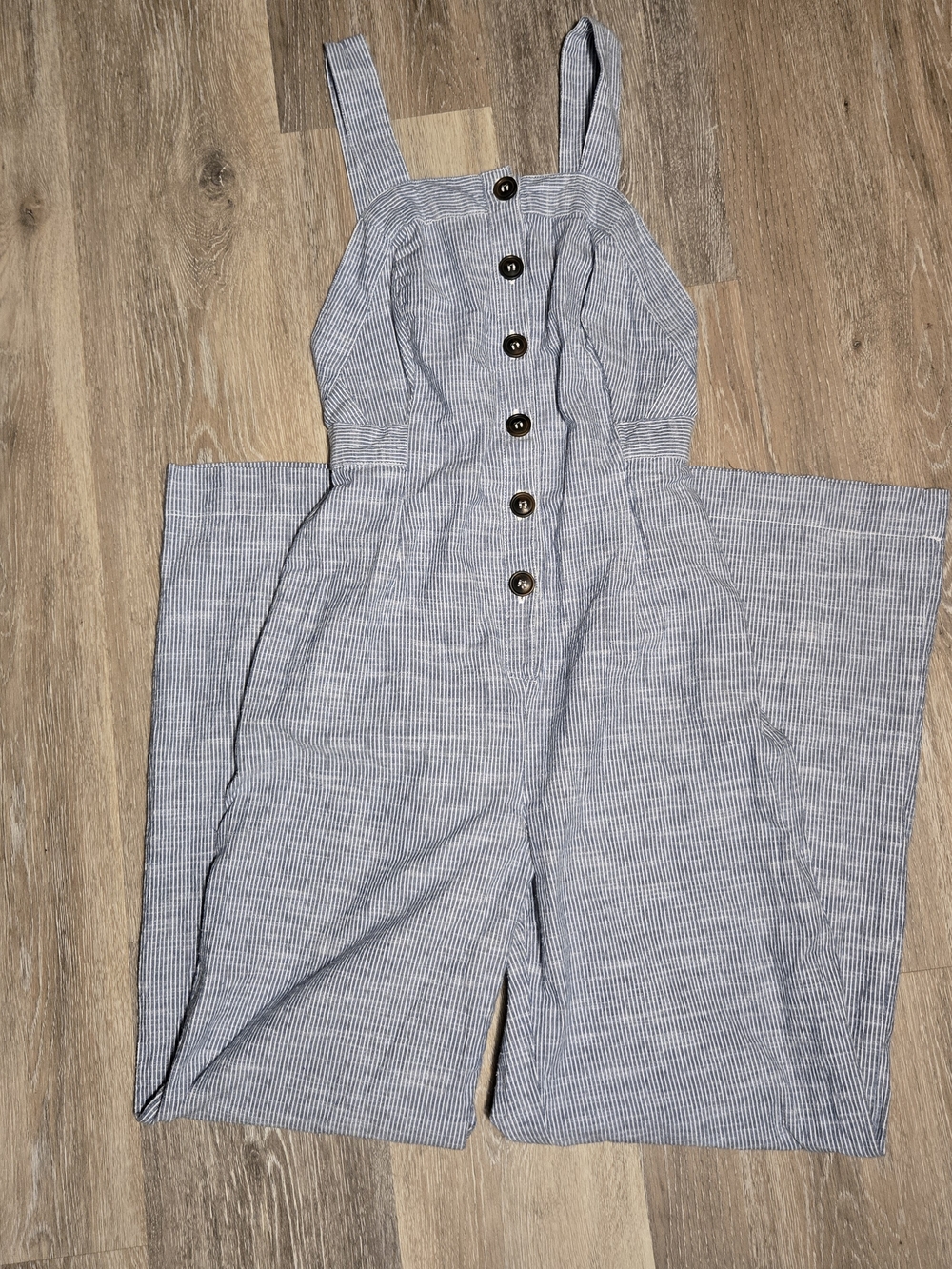 Japna Blue & White Striped Jumpsuit Size S - Picture 2 of 6